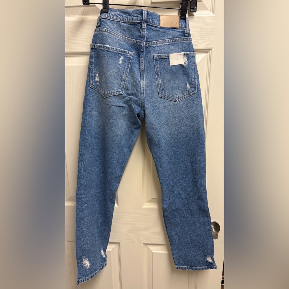 Rails Melrose high waisted Distressed Straight-Leg Jeans NWT - Picture 4 of 6